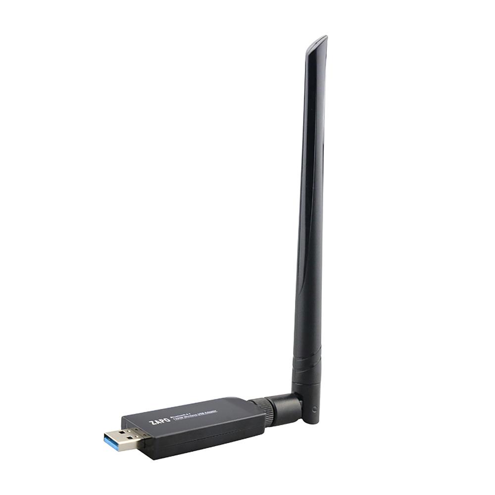 Bộ điều hợp WiFi ZAPO BT 4.1 USB cho PC WiFi băng tần kép Dongle với độ bảo mật cao / độ lợi cao có thể tháo rời