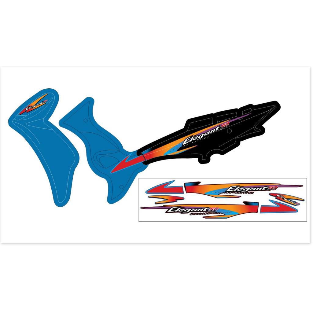 Tem rời dành cho elegant 50 2016 xanh đen