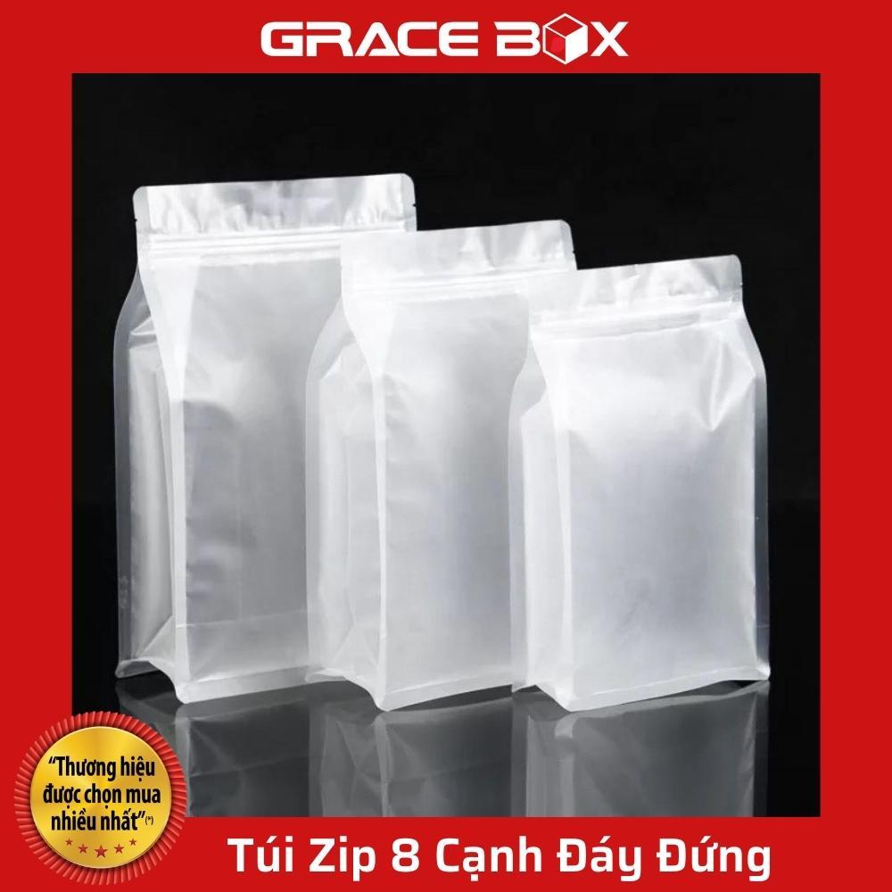 Túi Zip Thực Phẩm 8 Cạnh Nhám Trong (Hàng Nhập