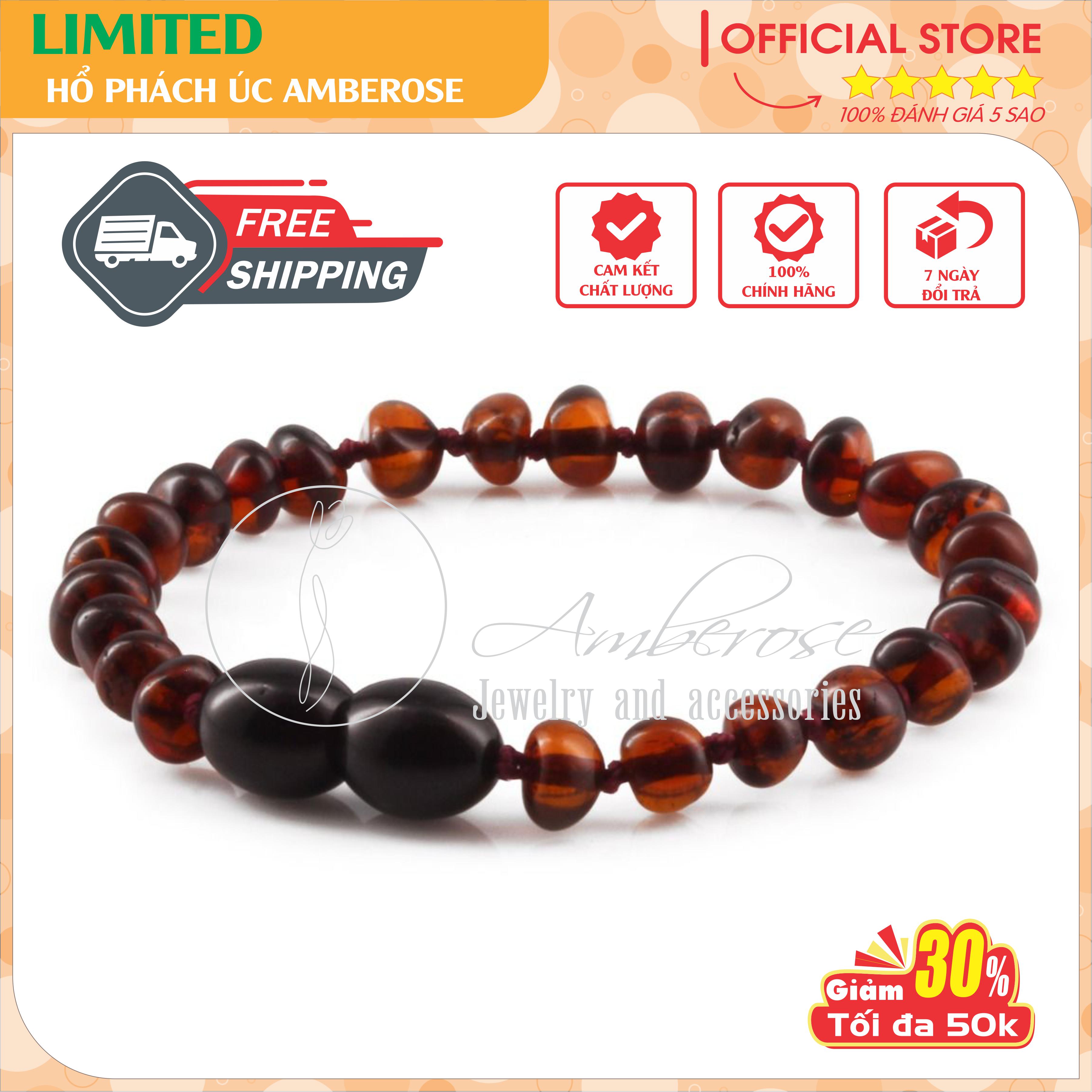 Bộ Vòng Hổ Phách Amber Úc Cho Bé 0 - 10 tuổi SABLMT1MN22