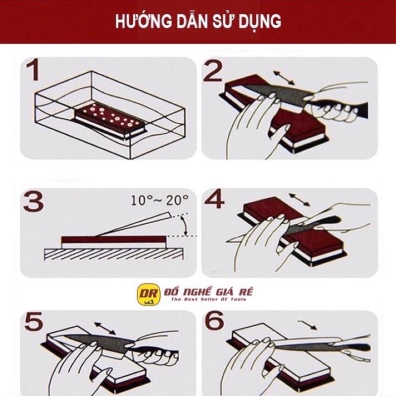 Đá mài Nhật Naniwa hiệu Lobster, độ mịn 1000-3000-1000/3000 Sài rất chất lượng, đúng hàng nội địa