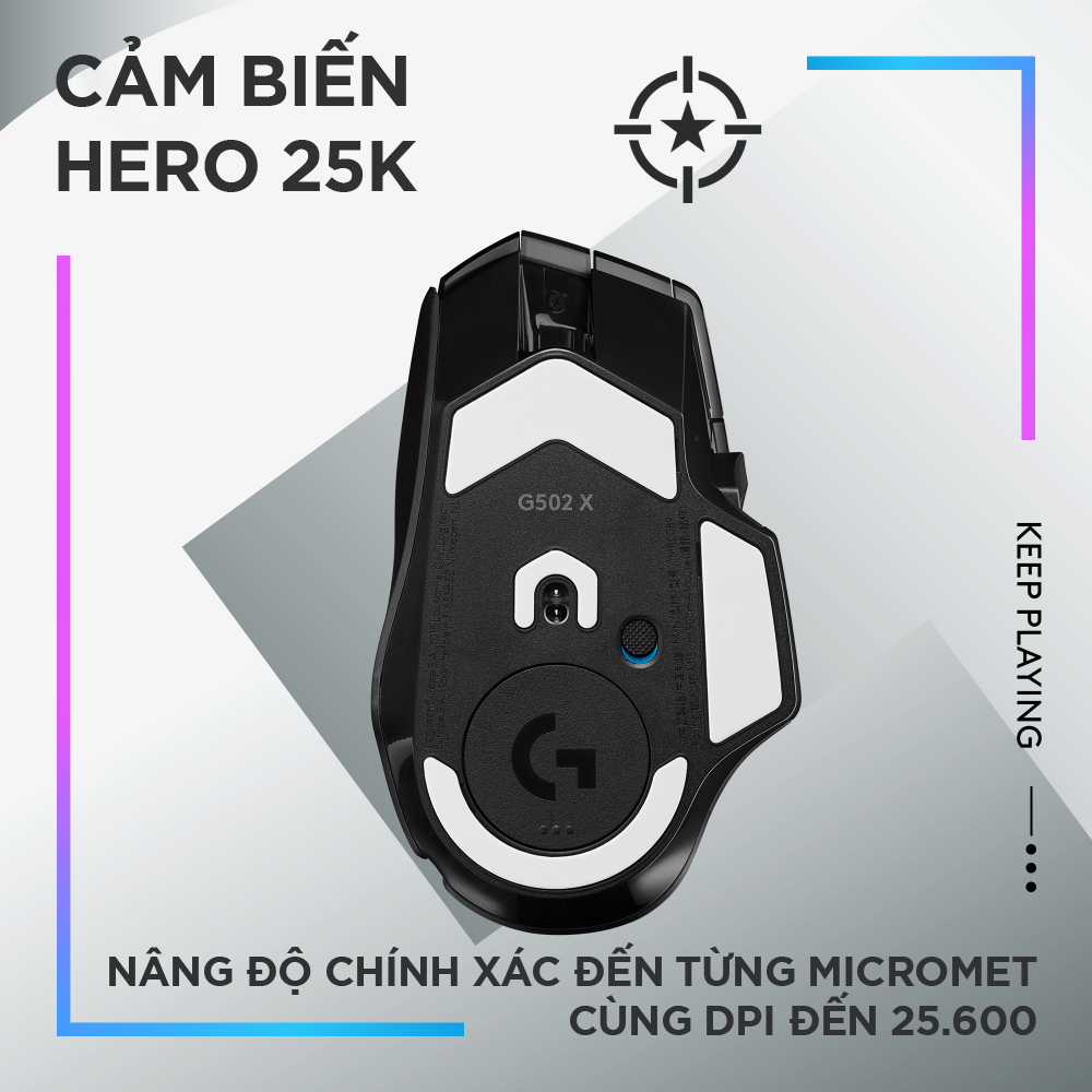 Chuột game không dây Logitech G502 X PLUS LIGHTSPEED - Hàng Chính Hãng