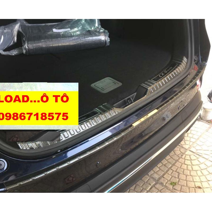 Bộ Chống Trầy Cốp Trong, Ngoài Carbon Xe Mazda CX8 2022-2019 Mẫu Vân Carbon Bóng Cao Cấp