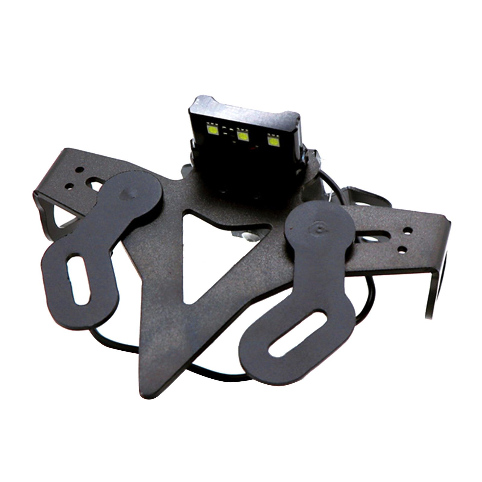 Motorcycle Tail License Plate Holder w/ LED Light Set for YAMAHA MT07 FZ-07