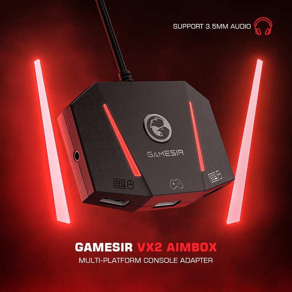 Bộ chuyển đổi bàn phím chuột GameSir VX2 AimBox Bộ điều khiển cho Xbox One/Xbox Series X / S/PS5/PS4 và Nintendo Switch - Hàng Chính Hãng