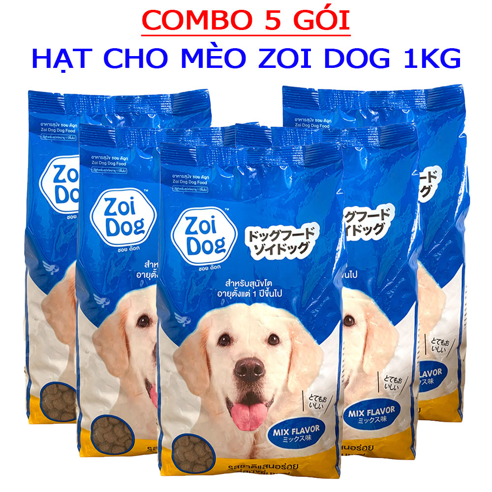 Thức Ăn Hạt Giá Rẻ Cho Chó Trưởng Thành Xuất Xứ Thái Lan Zoi Dog 1Kg