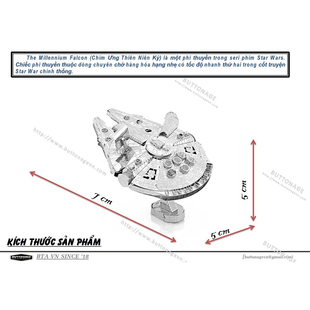 Mô Hình Lắp Ráp 3d Phi Thuyền Millennium Falcon YT-1300F