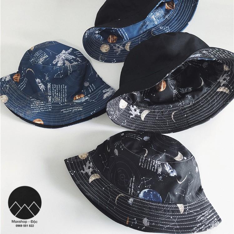 Mũ bucket nón 2 mặt phong cách ulzzang họa tiết Galaxy
