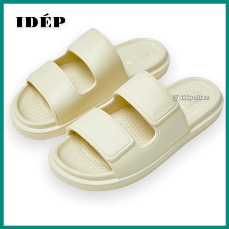 Dép bánh mì 2 quai Unisex đúc nguyên khối siêu nhẹ đi mưa nam nữ iDÉP DL208