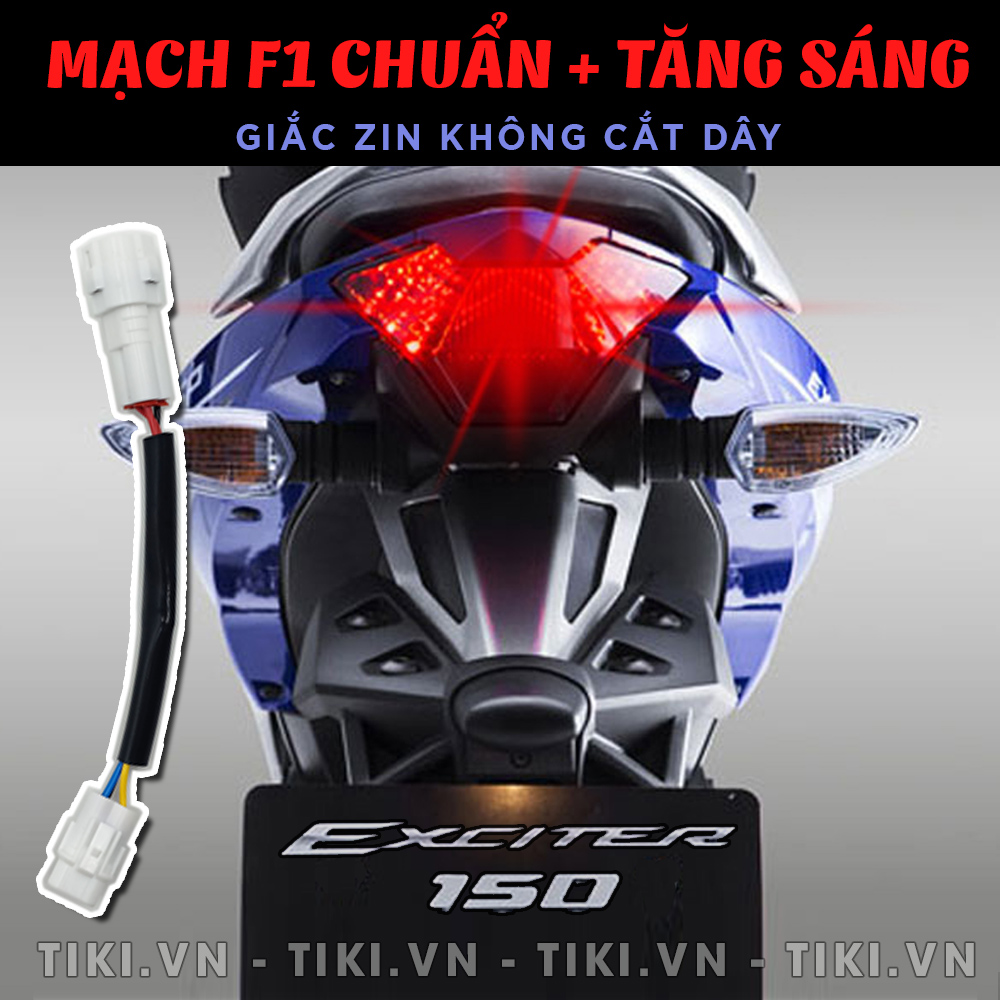 Bộ mạch sẵn giắc zin tạo chớp stop F1 nhiều kiểu chớp cho Exciter 150, NVX, Nouvo 5 6, R15