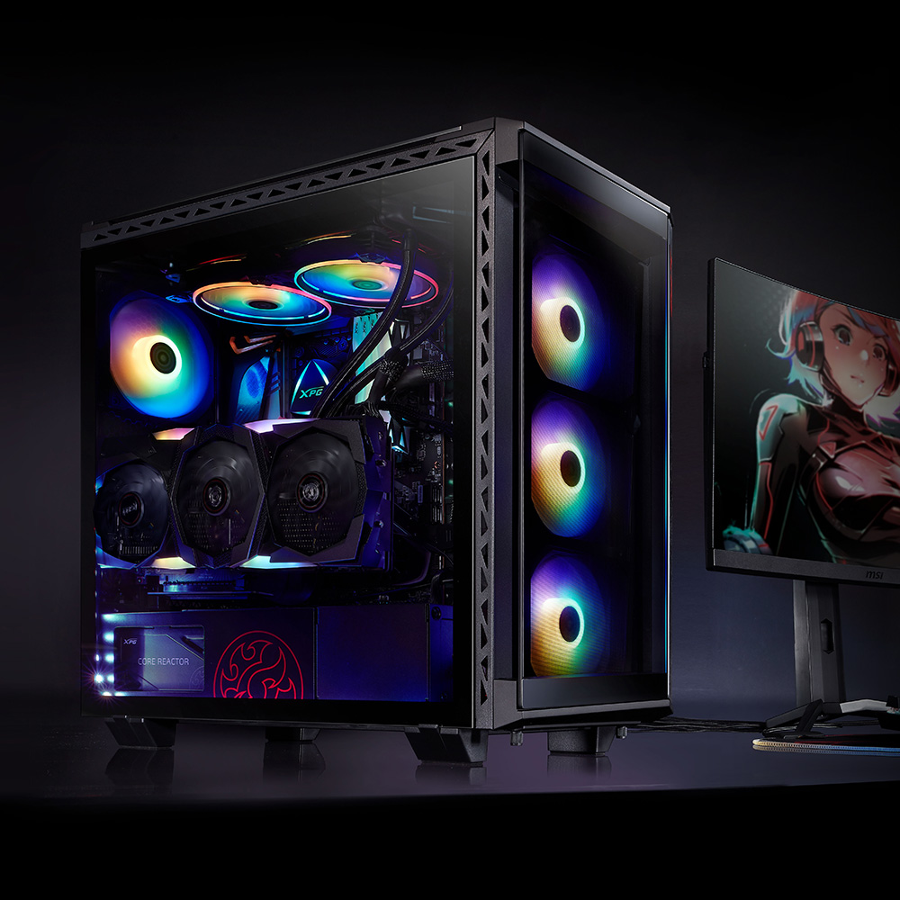 Case máy tính ADATA XPG BATTLECRUISER Black - Hàng Chính Hãng