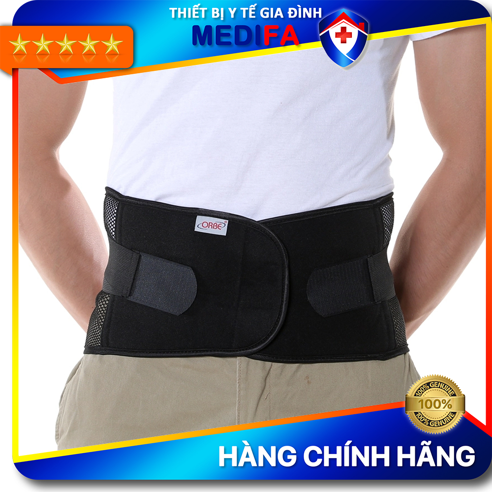 Đai Thắt Lưng Orbe H3 - Hỗ Trợ Cột Sống Ổn Định Giảm Chịu Lực Vùng Thắt Lưng - Size M