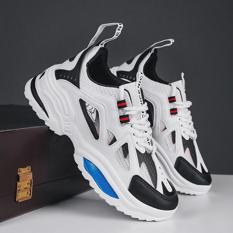 Giày Thể Thao Nam GEMI - Giày Sneaker Màu Đen - Trắng, Giày Thể Thao Đế Nhẹ Chống Sốc - G5406
