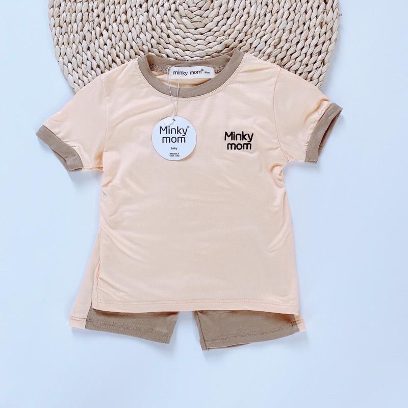 Bộ thun thêu ngực co giãn mềm mịn cho bé từ 7-25 kg