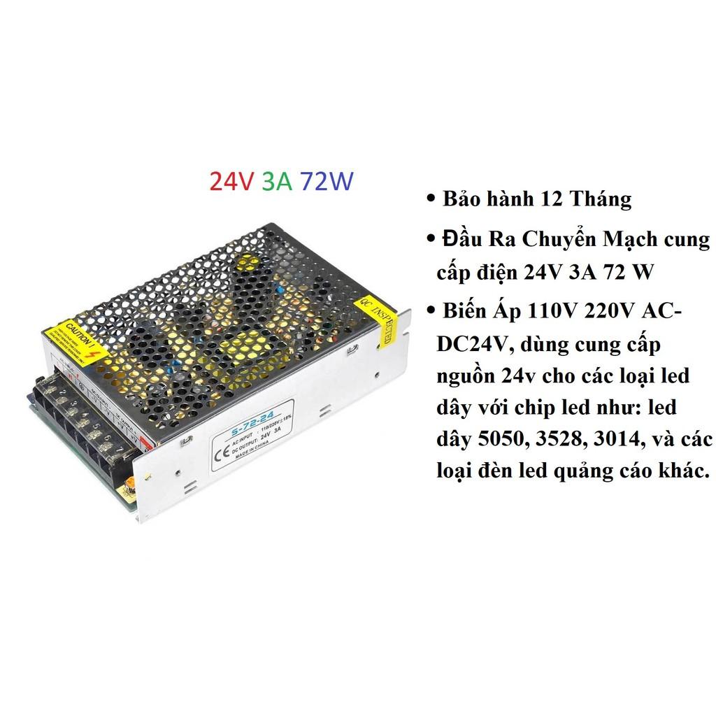 NGUỒN TỔ ONG 24V - 1A/2A/3A(24W/48W/72W)