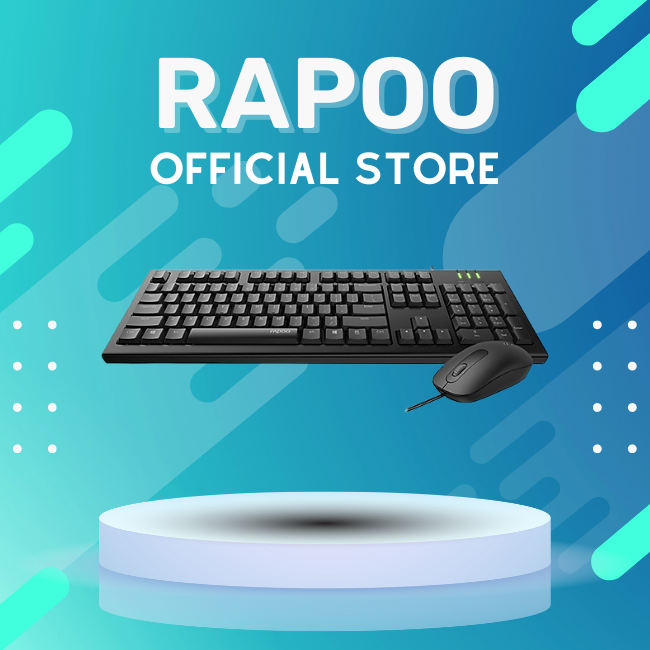 Bộ Bàn Phím Và Chuột Có Dây Rapoo X120Pro - Hàng Chính Hãng