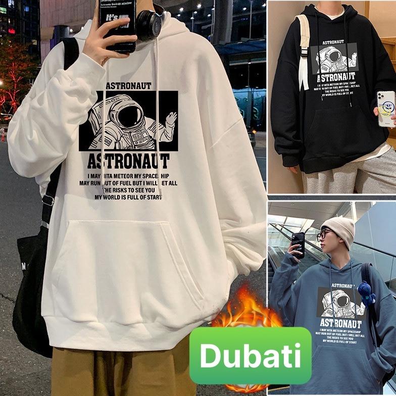 ÁO KHOÁC HOODIE NAM NỮ UNISEX CHẤT NỈ DÀY MỊN HỌA TIẾT PHI HÀNH GIA STAYTUNE FROM RỘNG SÀNH ĐIỆU- DUBATI FASHION