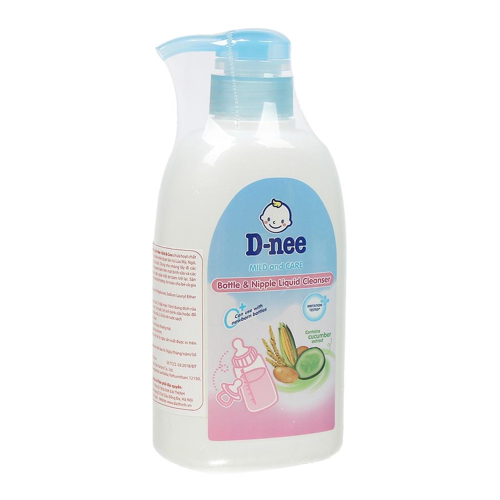 Nước rửa bình sữa và rau quả Dnee 500ml