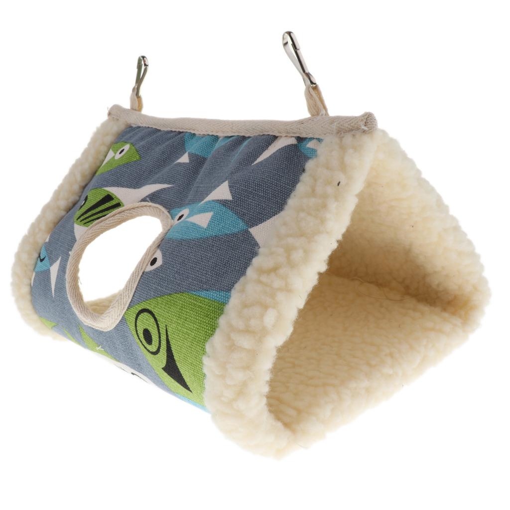 Tunnel Bird Hamster Hammock Hanging Nest Bed Small Animals Rat Ferret Toy