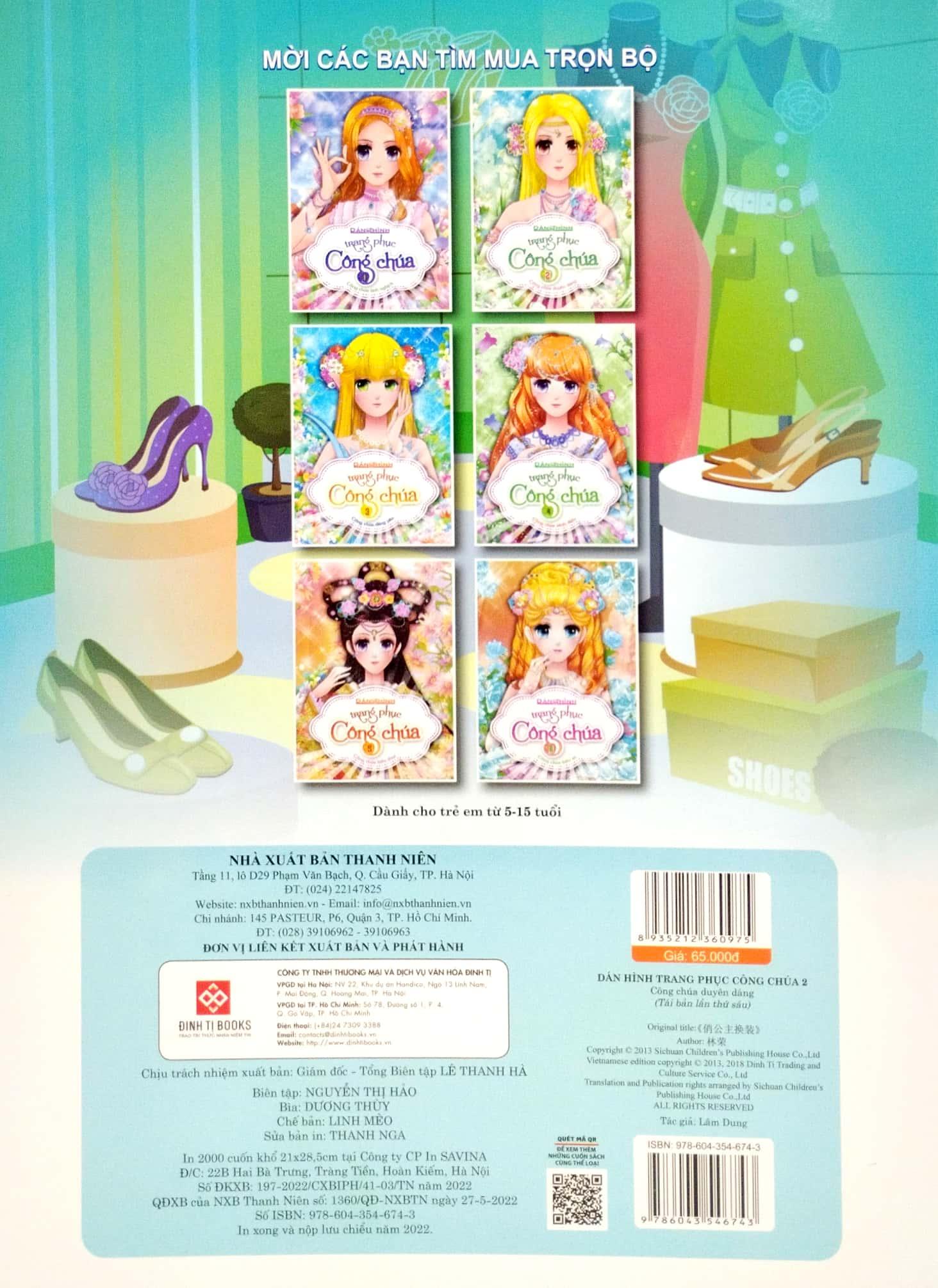 Dán Hình Trang Phục Công Chúa 2 - Công Chúa Duyên Dáng