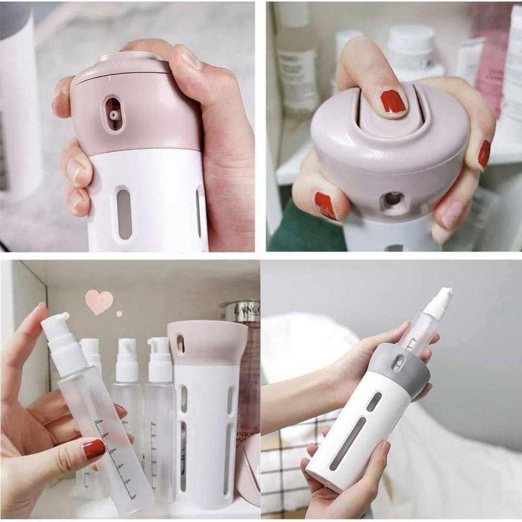 Bình chiết mỹ phẩm du lịch tiện lợi 4-in-1