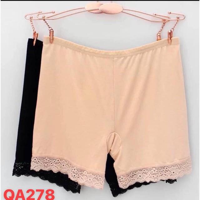 Quần đùi mặc trong váy thun lạnh viền ren