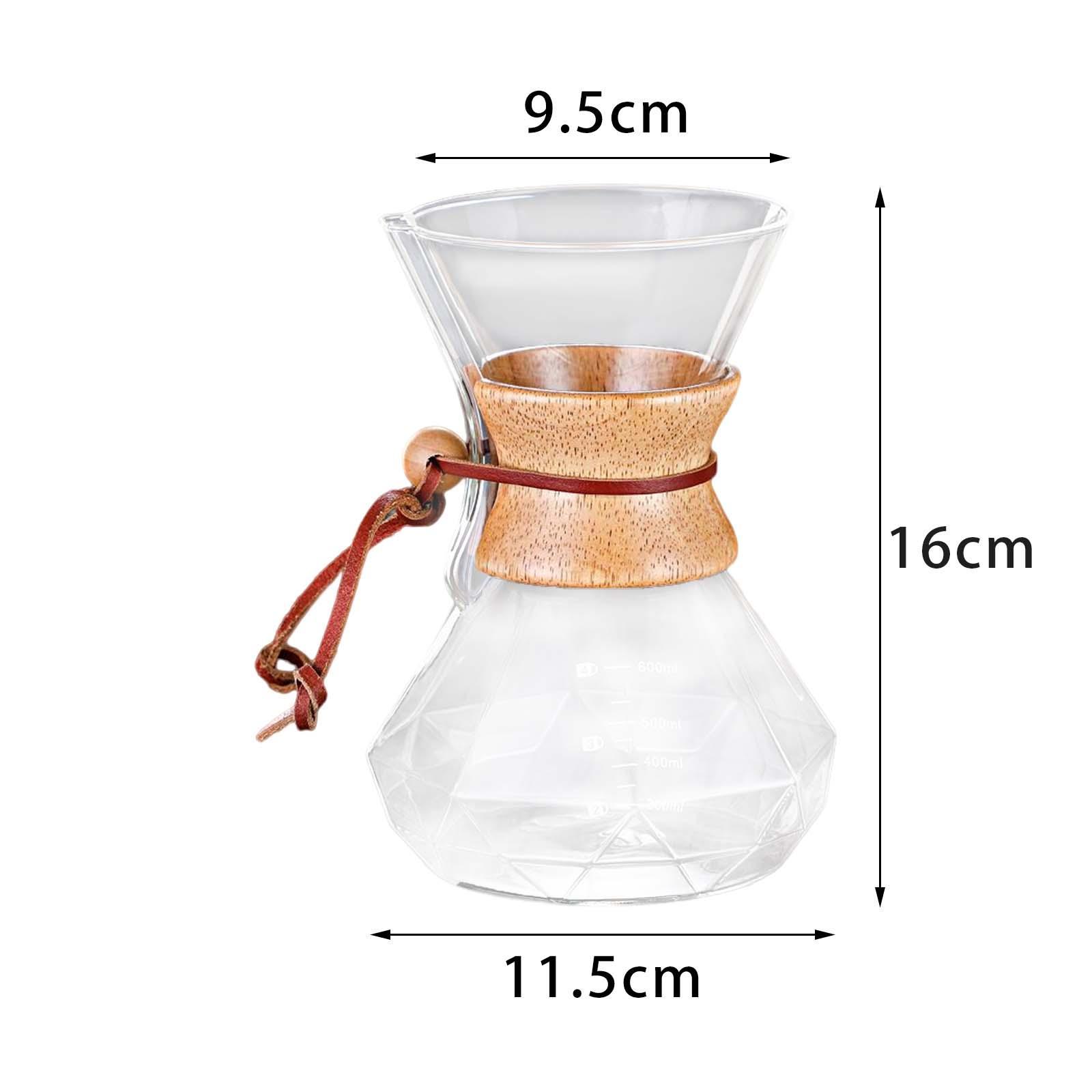 Coffee Maker Coffee Pot, High Temperature Resistant Cafe Reusable Borosilicate Glass
