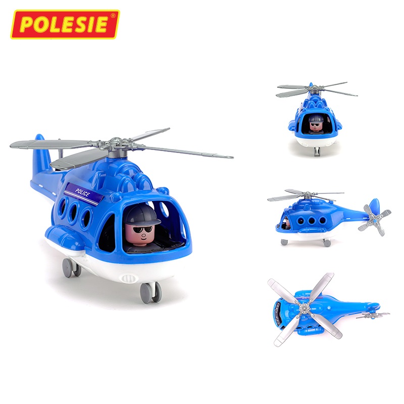 Máy bay trực thăng cảnh sát Alpha đồ chơi - Polesie Toys