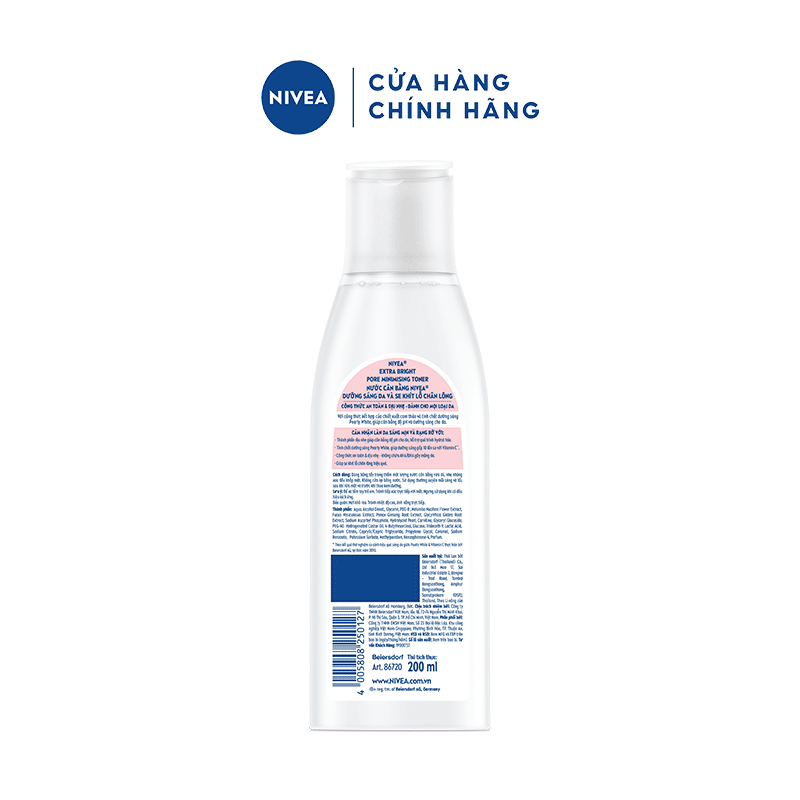 Nước Cân Bằng NIVEA Extra White Dưỡng Trắng Da & Se Khít Lỗ Chân Lông - 86720