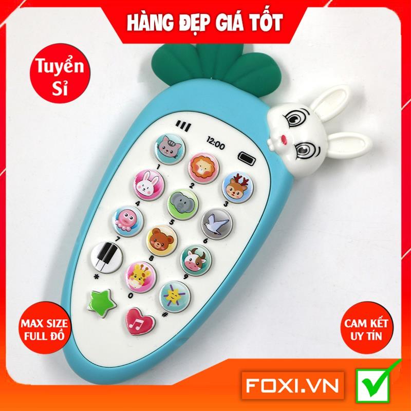 Điện thoại cà rốt-củ cải-thỏ đáng yêu Foxi-phát nhạc cho bé-Đồ chơi thông minh-phát triển IQ,EQ