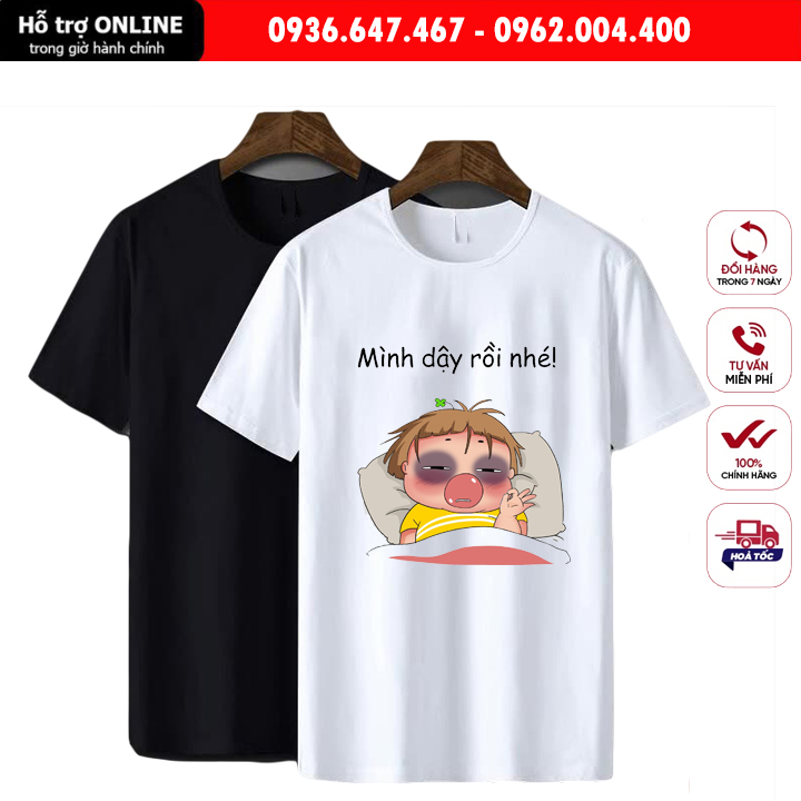 Áo Thun Unisex Nam Nữ Form Đẹp In Hình Quỳnh Aka - Chất Vải Cotton Đẹp Mịn Mát