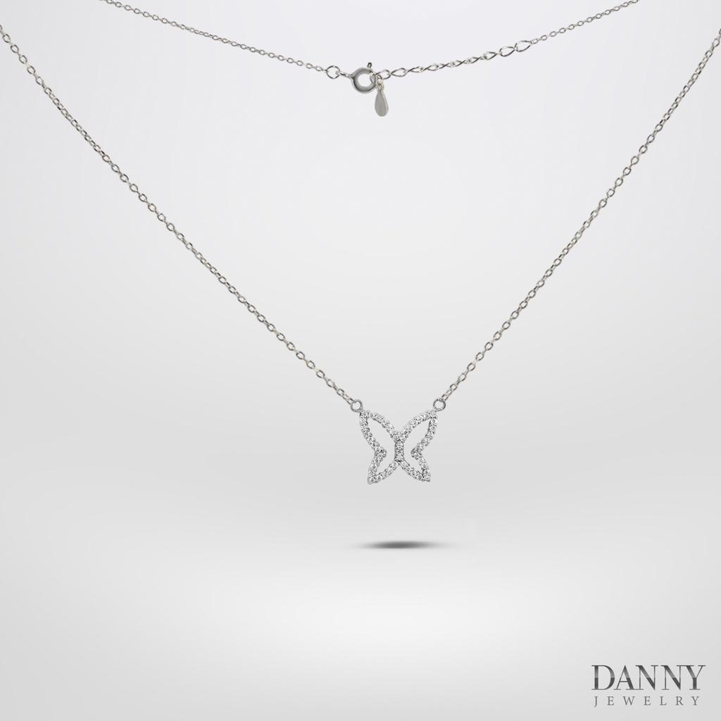 Dây Chuyền Có Mặt Danny Jewelry Bạc 925 Xi Rhodium Hình Bướm DM037