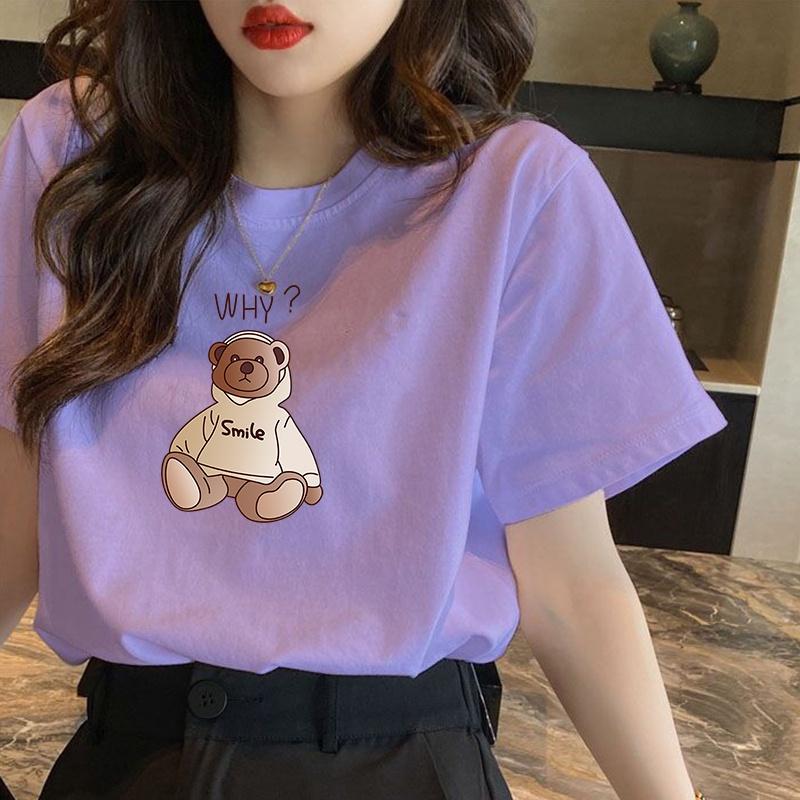 Áo thun nữ tay ngắn chất cotton mềm mịn thoáng mát mẫu mới hot hit T029