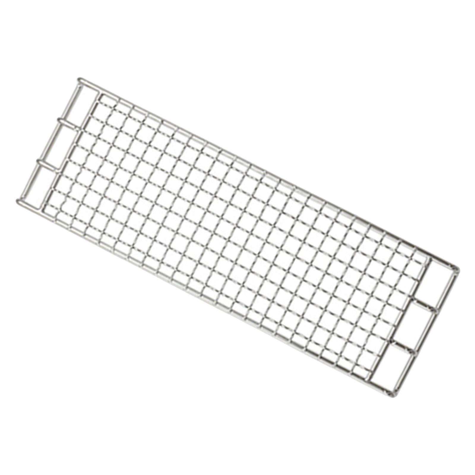 2pcs Barbecue Grill Net Grilling Basket Grid Grate Mesh Rack Outdoor Camping