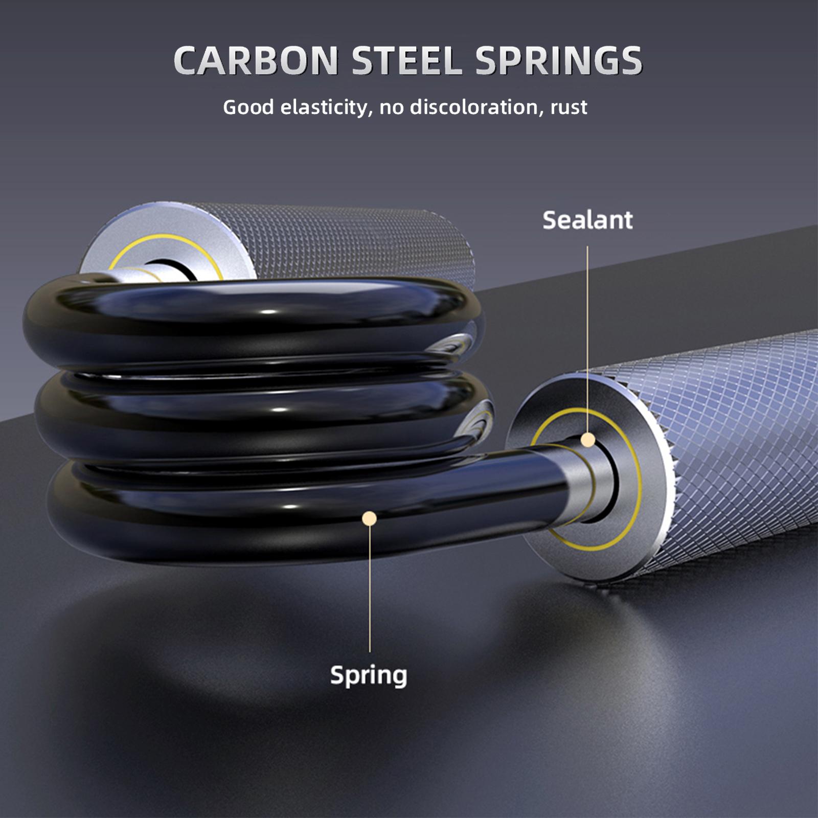 GRIP Sức mạnh Huấn luyện viên 100-300lbs 1PC Fitness Metal Hand Hand Gripper không trượt cẳng tay Color: Silver