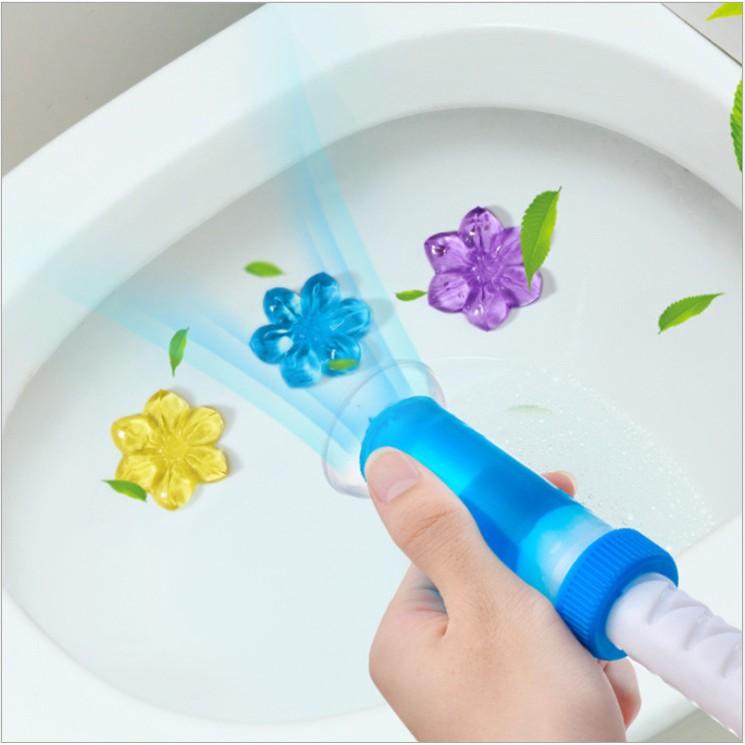 Gel thơm KHỬ TRÙNG, KHỬ MÙI, DIỆT KHUẨN toilet, bồn cầu tiện dụng,  -❖GEL CẦU HOA❖