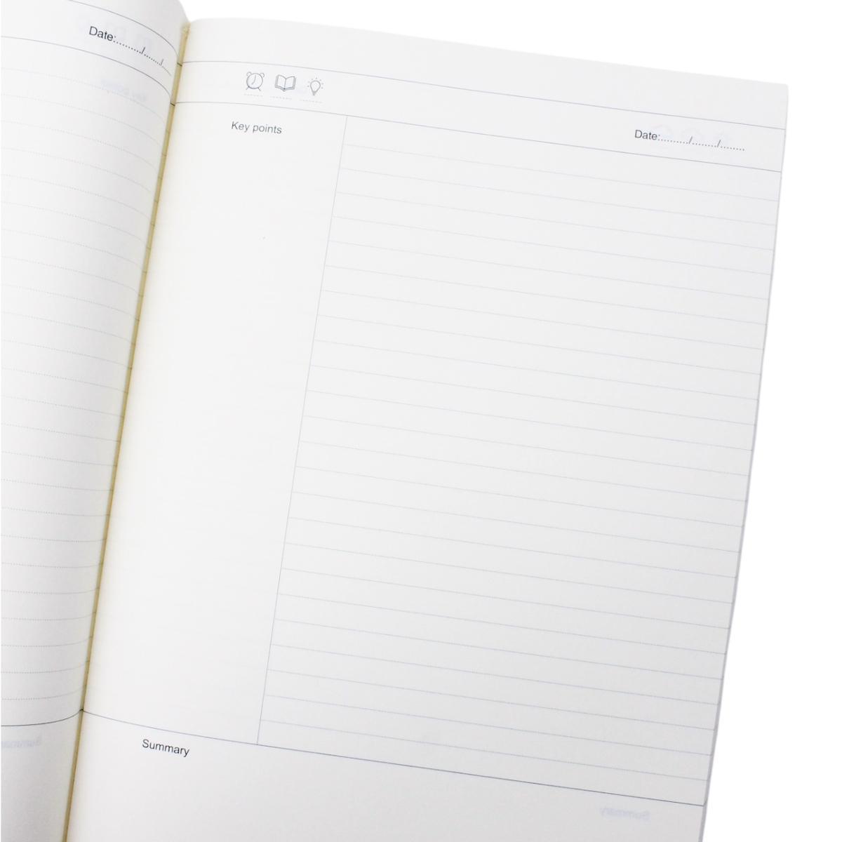 Tập Gáy Ghim Study Đậu Xã Hội - Môn Văn, Sử, Địa - Kẻ Ngang - 200 Trang 70gsm - Hồng Hà 1471 - Màu Xanh Vàng