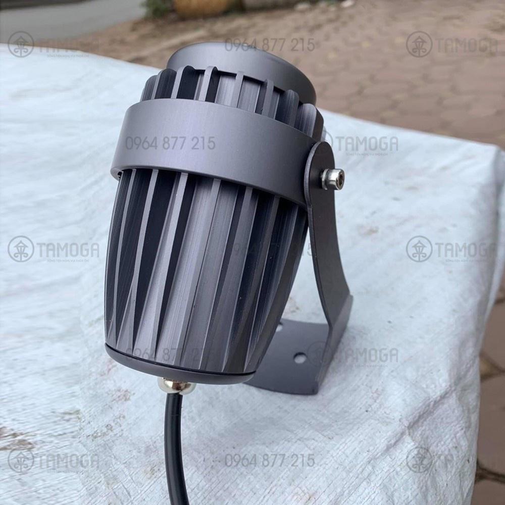 ◕ Đèn rọi tường cột cây ngoài trời DR 3021 - 10W thân đen as vàng