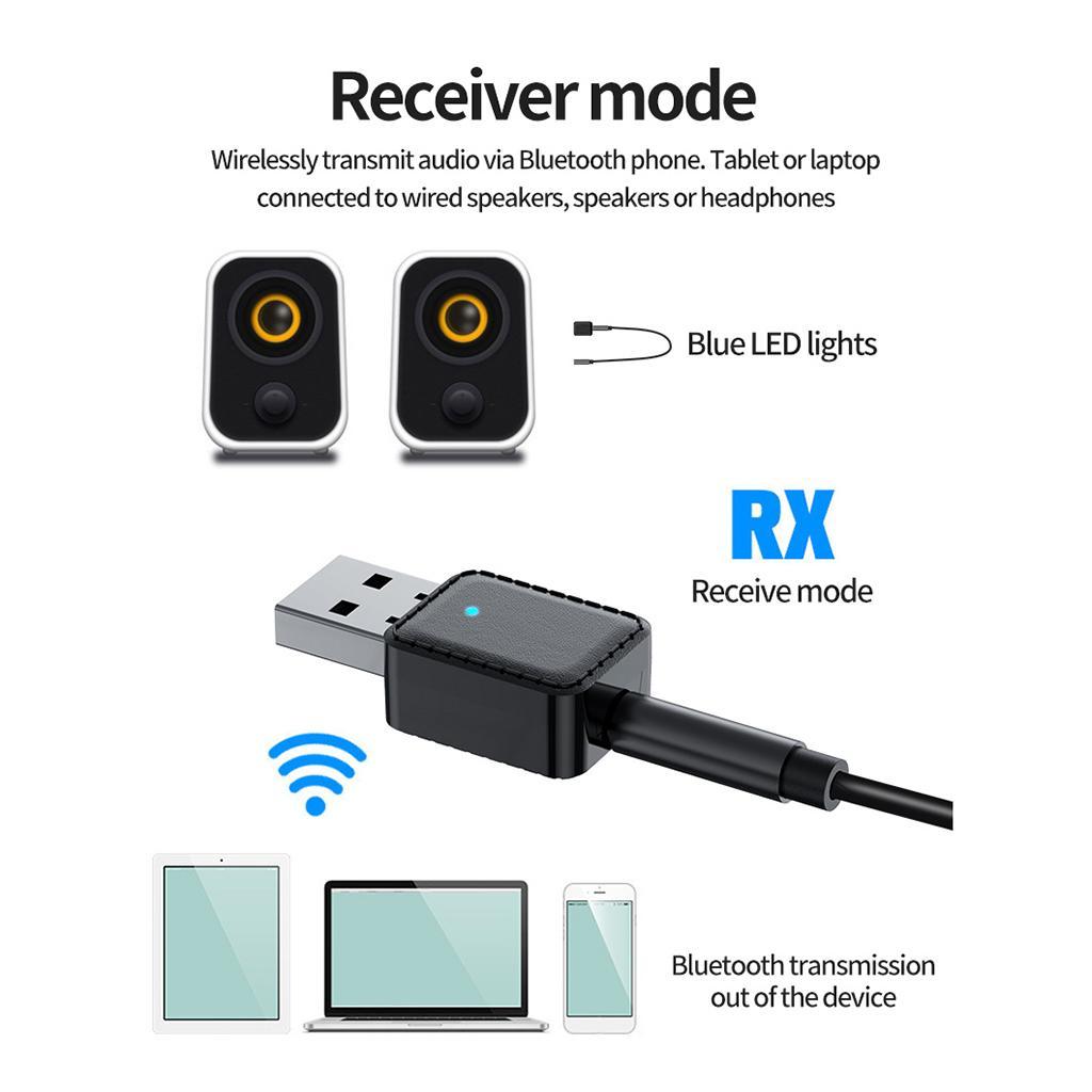USB  and Receiver Bluetooth 5.5mm Wireless Bluetooth Adapter 2