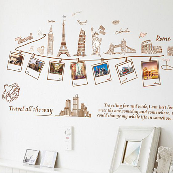 Decal Dán Tường 3D Tranh Treo Ảnh Du Lịch DKN041
