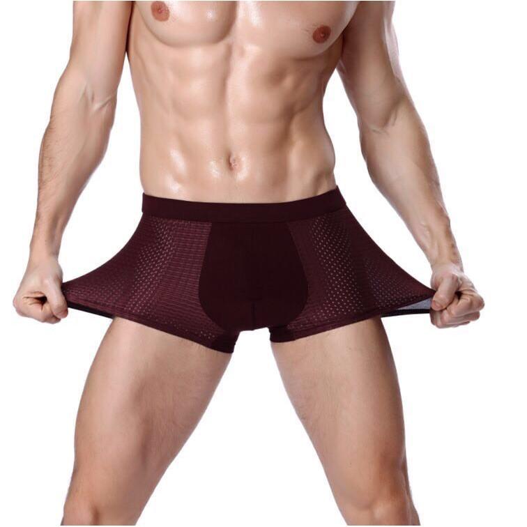 Combo 5 Quần Lót Đùi Nam Boxer Lưới Thông Hơi 6028 – Mát Lạnh, Thoáng Khí