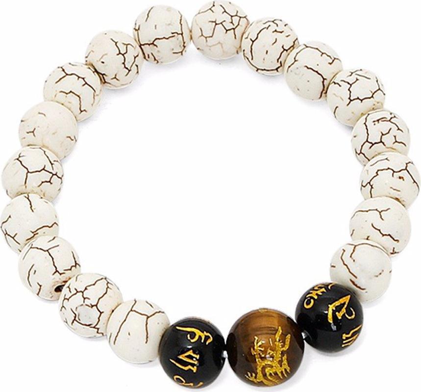 Vòng Tay Đá Turquoise Trắng Opal Trạm Rồng Tự Nhiên 10MM