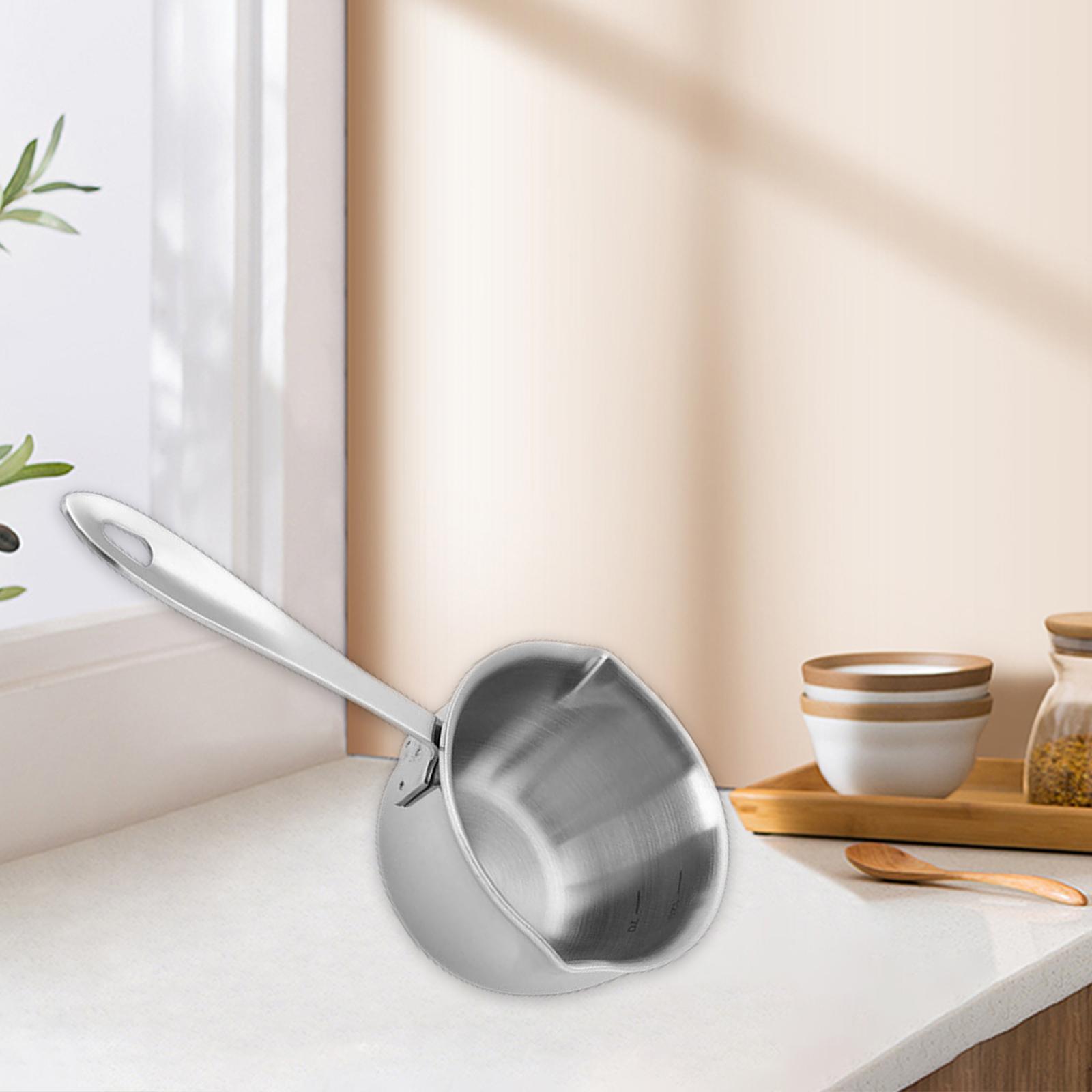 304 Stainless Steel Soup Pot Butter Melting Pot Sauce Cups Kitchen