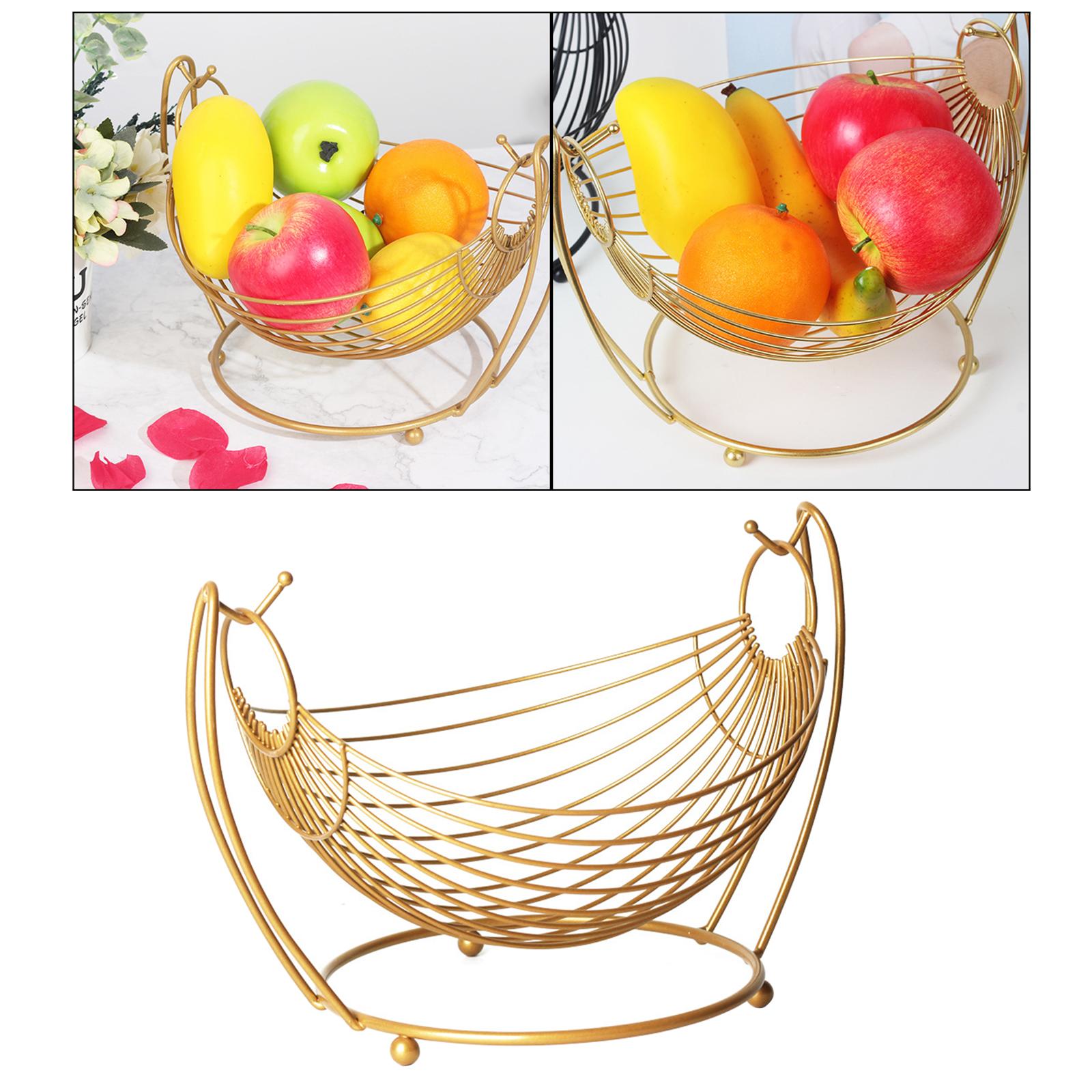 Decorative Kitchen Vegetable Organizer Fruit Storage Rack Basket
