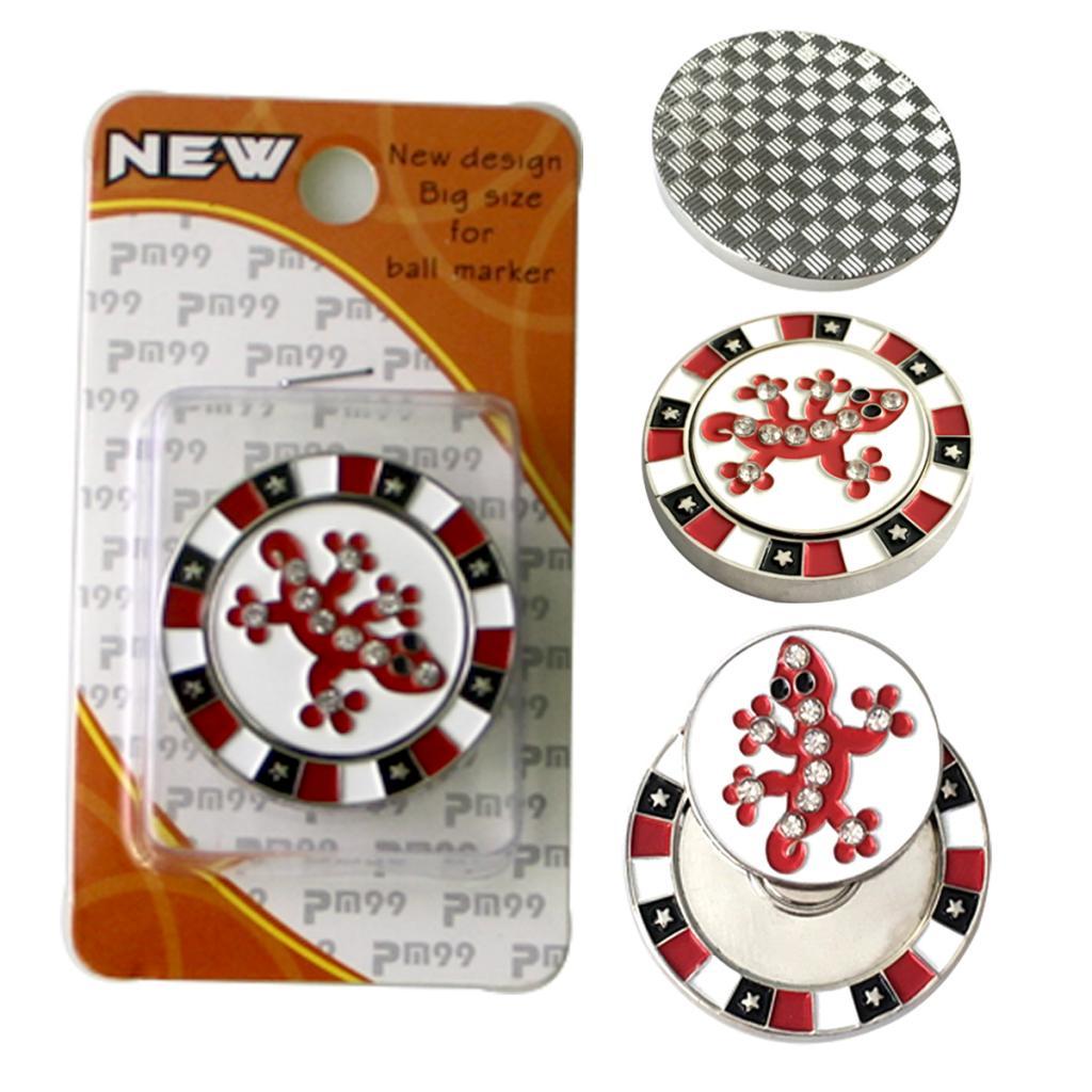 Magnetic Golf Cap Clip Ball Marker Zinc Alloy Golf Training Aids