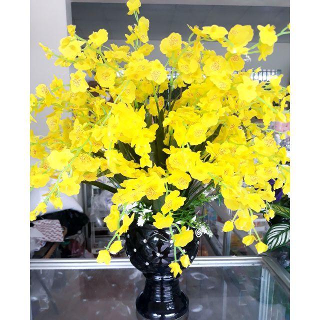 Combo 10 cành hoa lan vũ nữ cao 60cm-Hoa giả hoa lụa trang trí nhà cửa, nội thất, decor-hoaluaminhhoa