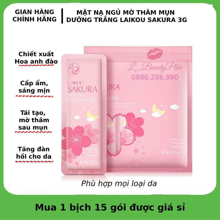 MẶT NẠ NGỦ SAKURA HOA ANH ĐÀO LAIKOU - BỊCH 15 GÓI