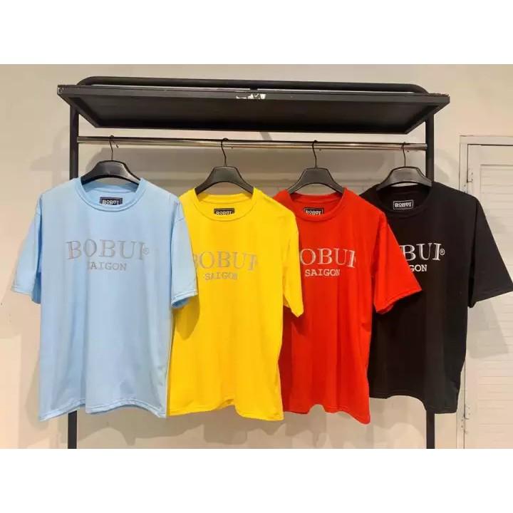 Áo Oversize BOBUI Xanh Phản Quang , Tee Bobui Saigon Reflective BLUE