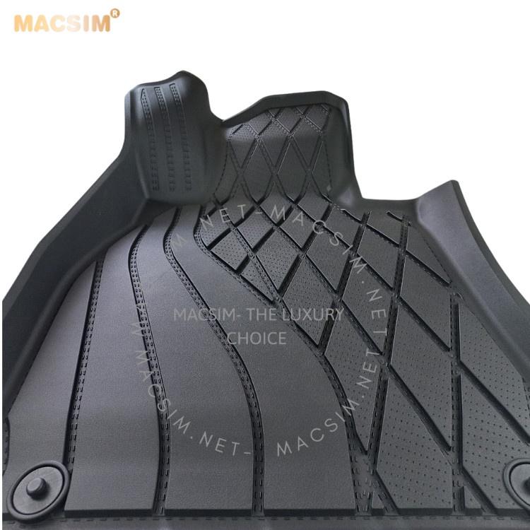 Thảm lót sàn xe ô tô Mercedes S 2020+ Nhãn hiệu Macsim 3W chất liệu nhựa TPE đúc khuôn cao cấp