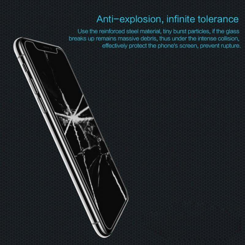 Miếng dán kinh cường lực cho iPhone 11 Pro (5.8 inch) / iPhone X / Xs hiệu Nillkin (độ cứng 9H, mỏng 0.33mm, chống dầu, hạn chế vân tay) - Hàng chính hãng